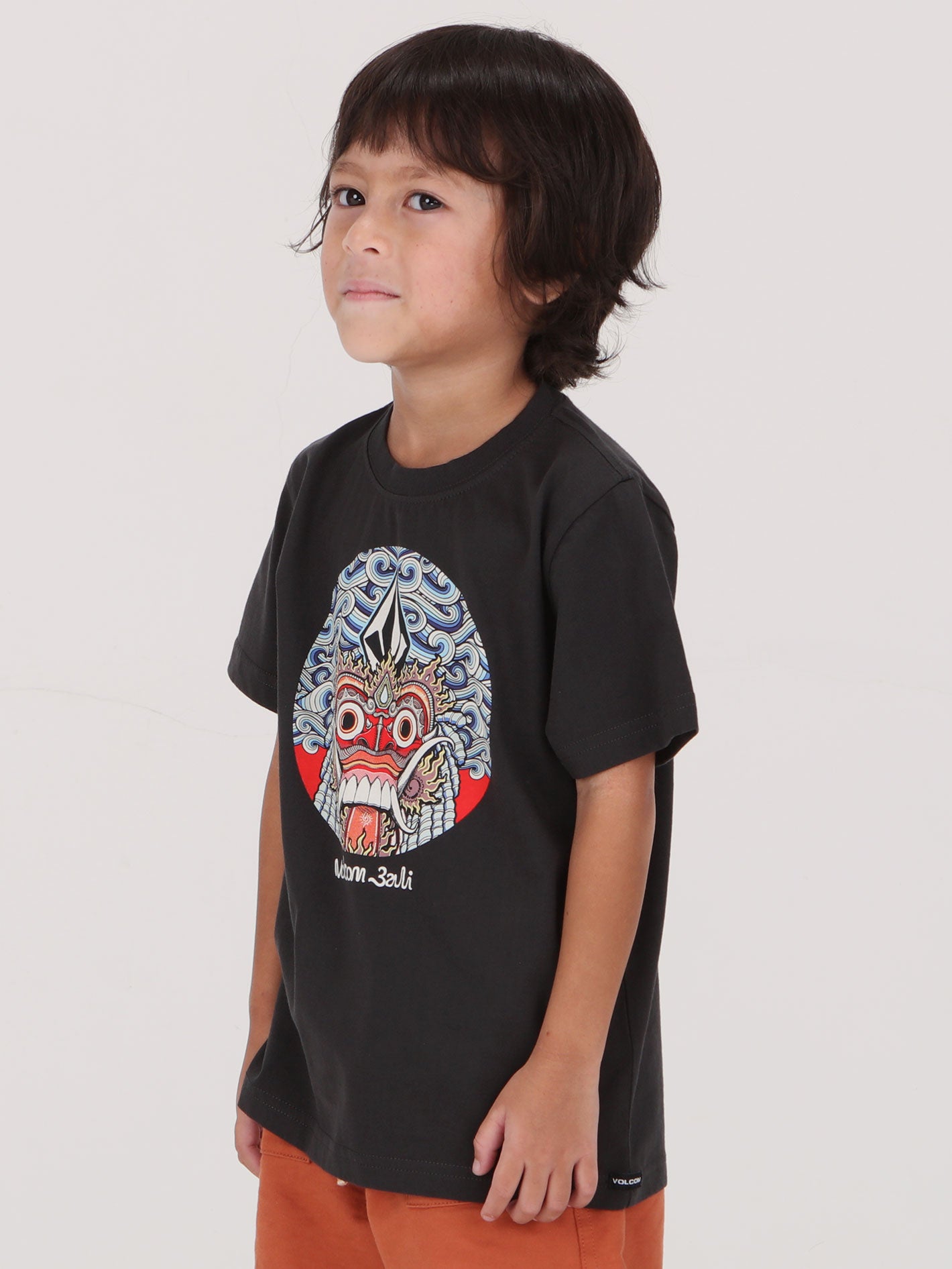Volcom Little Boys Rangda Tee - Gun Metal