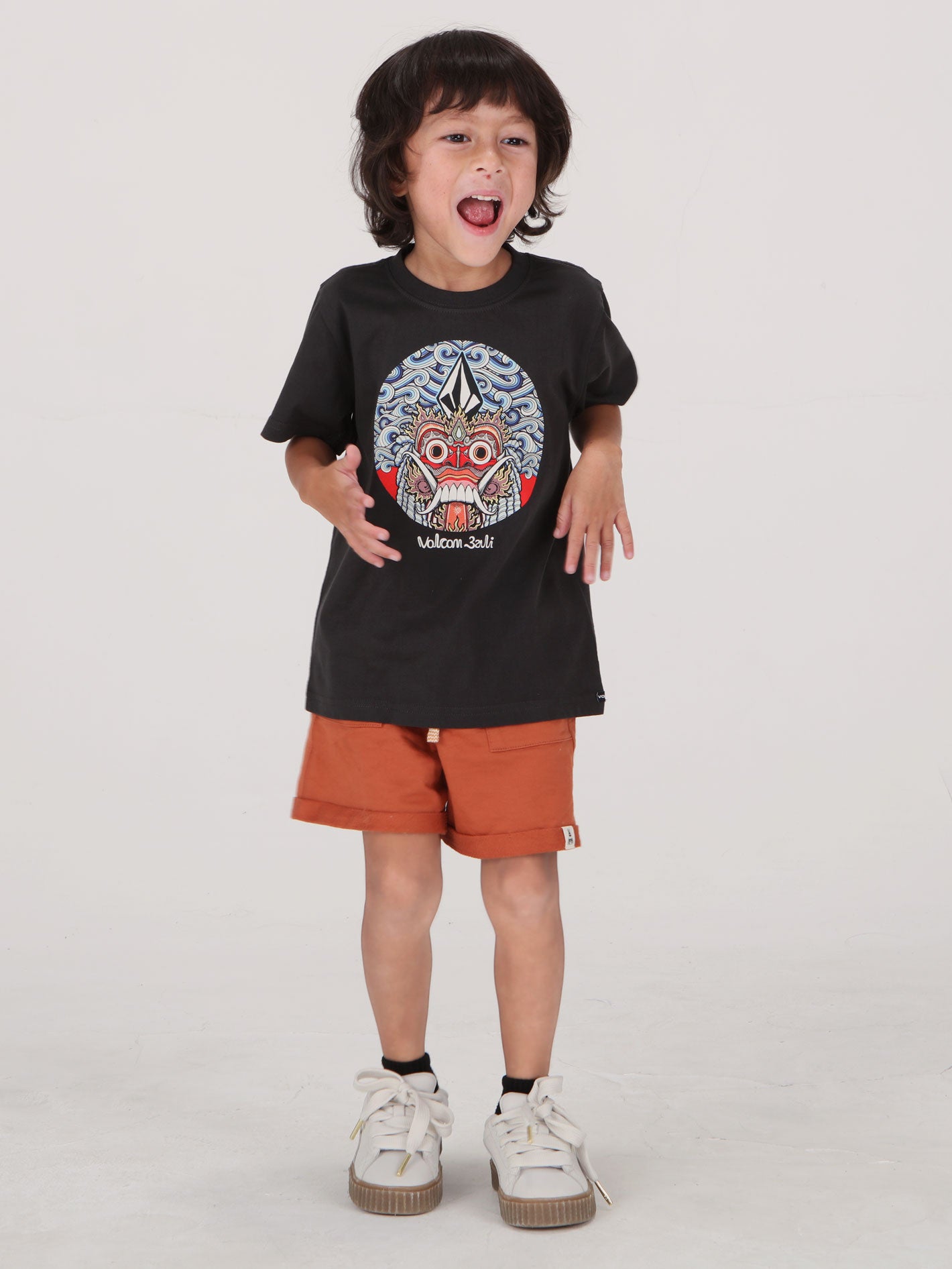 Volcom Little Boys Rangda Tee - Gun Metal