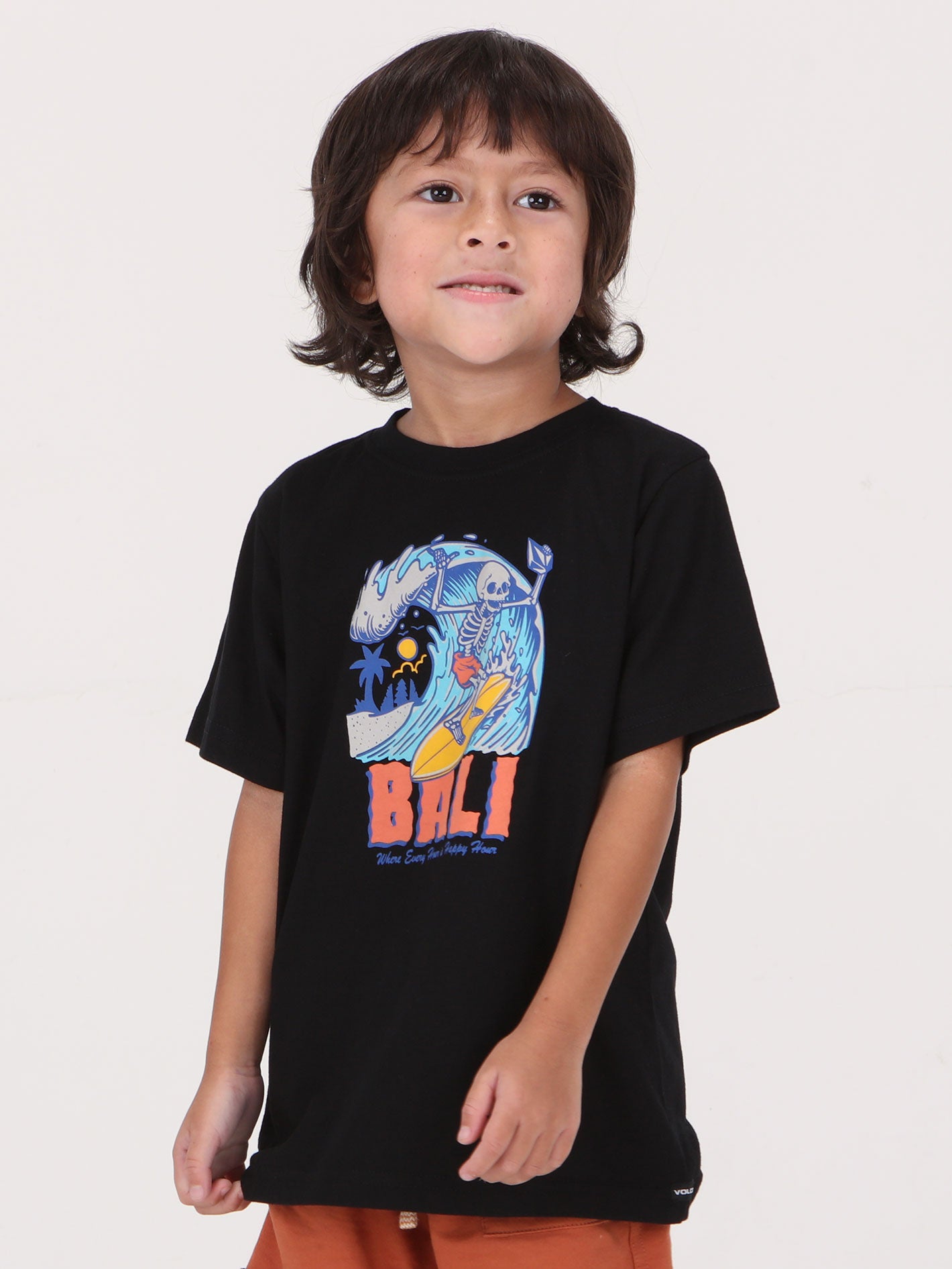Volcom Little Boys Happy Hour Tee - Black