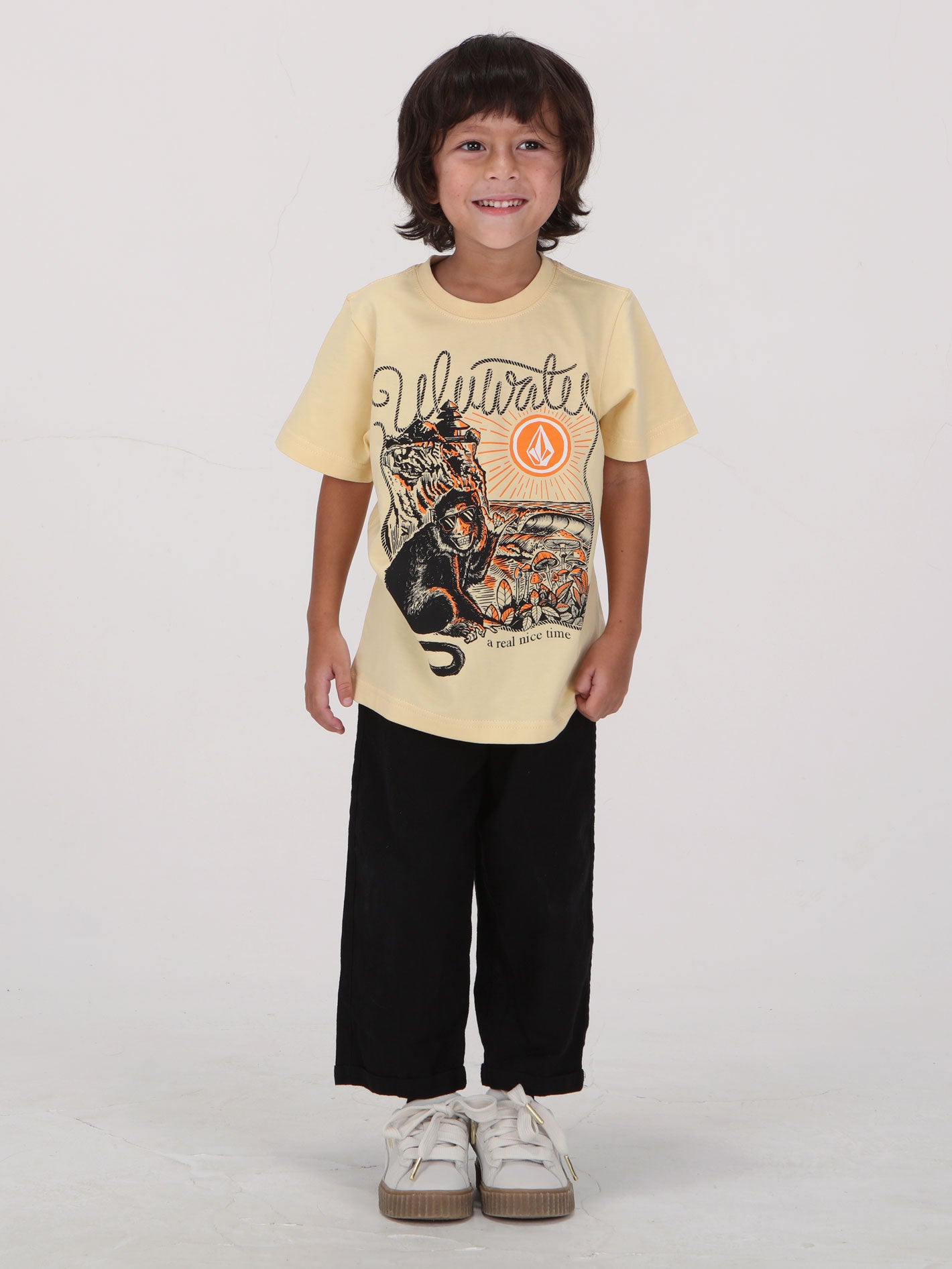 Volcom Little Boys Uluwatu Tee - Mellow Yellow