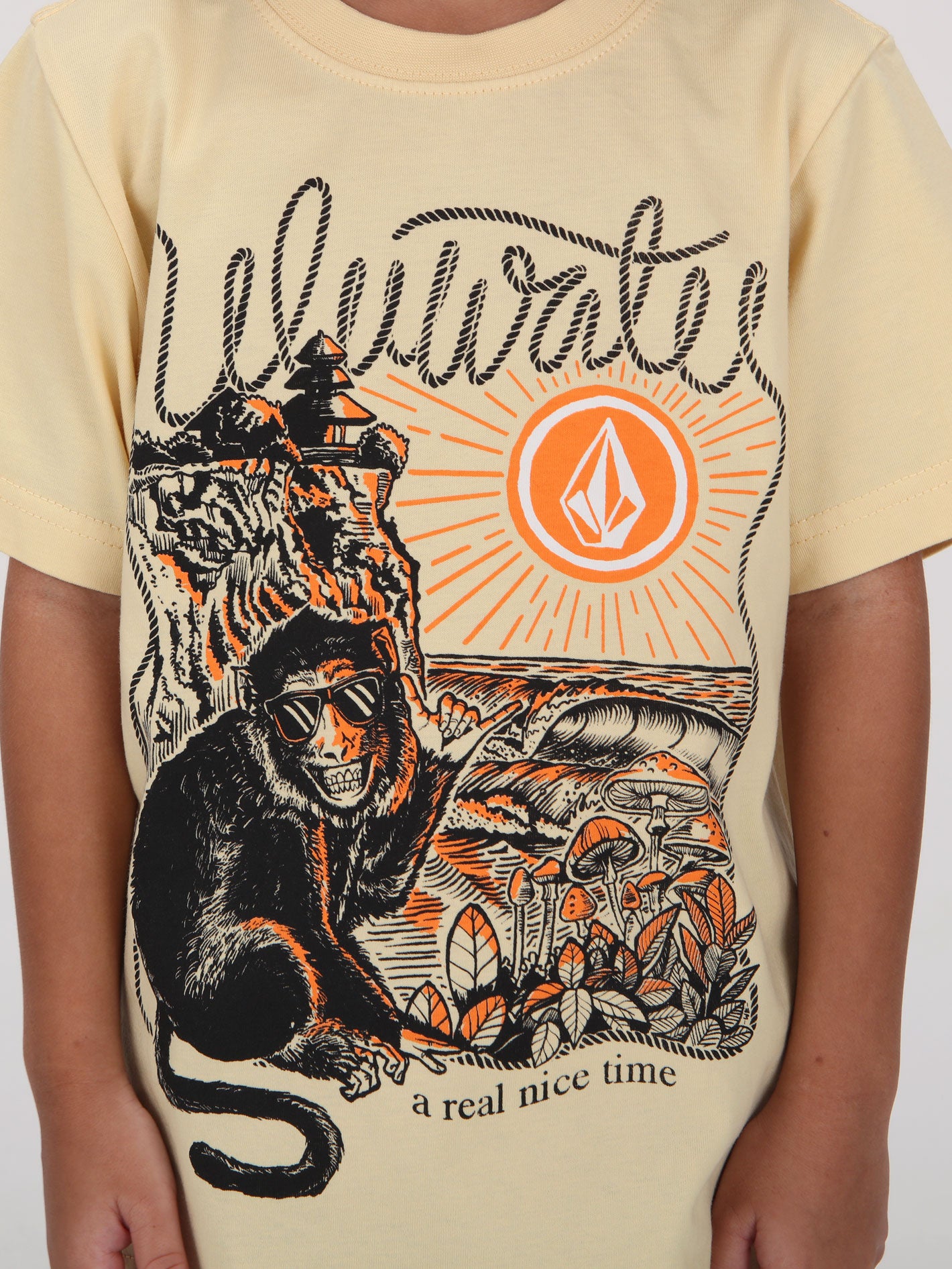 Volcom Little Boys Uluwatu Tee - Mellow Yellow