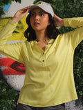 Starlight Long Sleeve Top - Citron