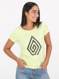 Spiral Stone Tee - Shadow Lime