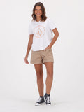 Stone Dye Tee - White