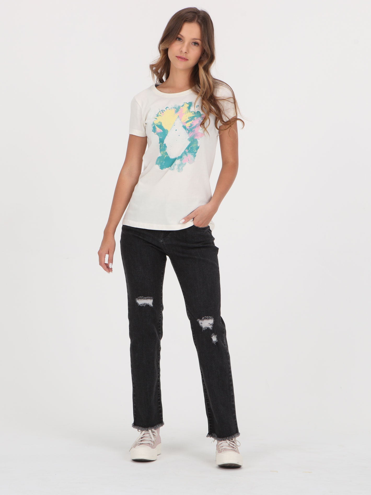 Volcom Nebel Tee - Cream