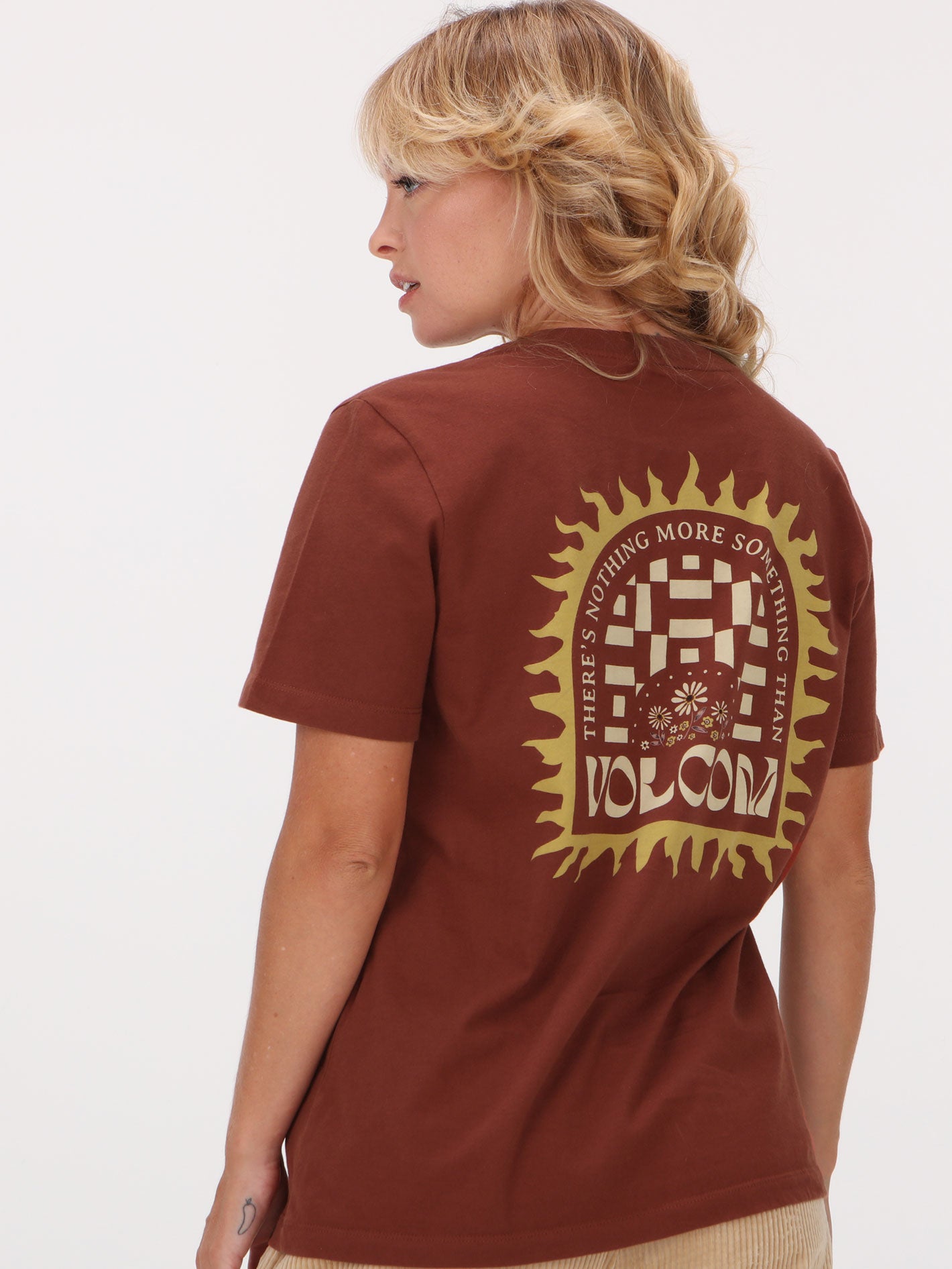 Volcom Lock It Up Tee Top - Cayenne