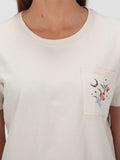 Pocket Dial Tee Top - Bone