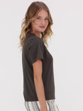 Stone Co Top - Rinsed Black