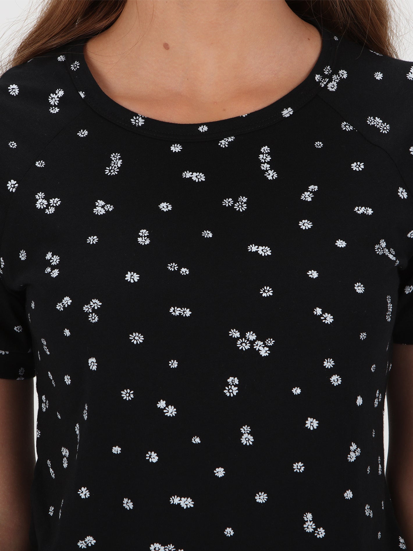 Puff Daisy Top - Black