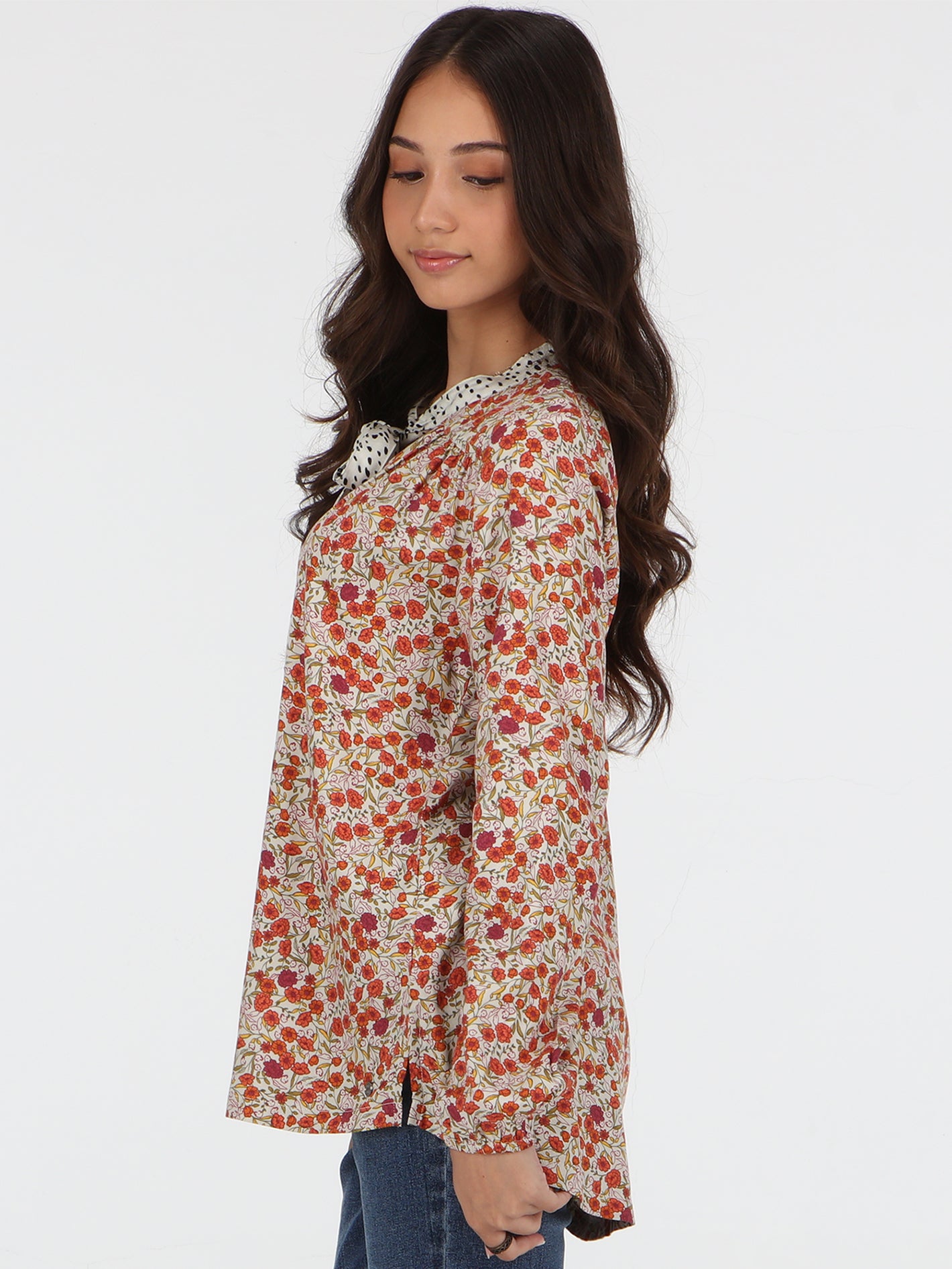 In Tiers Long Sleeve Top - Multi