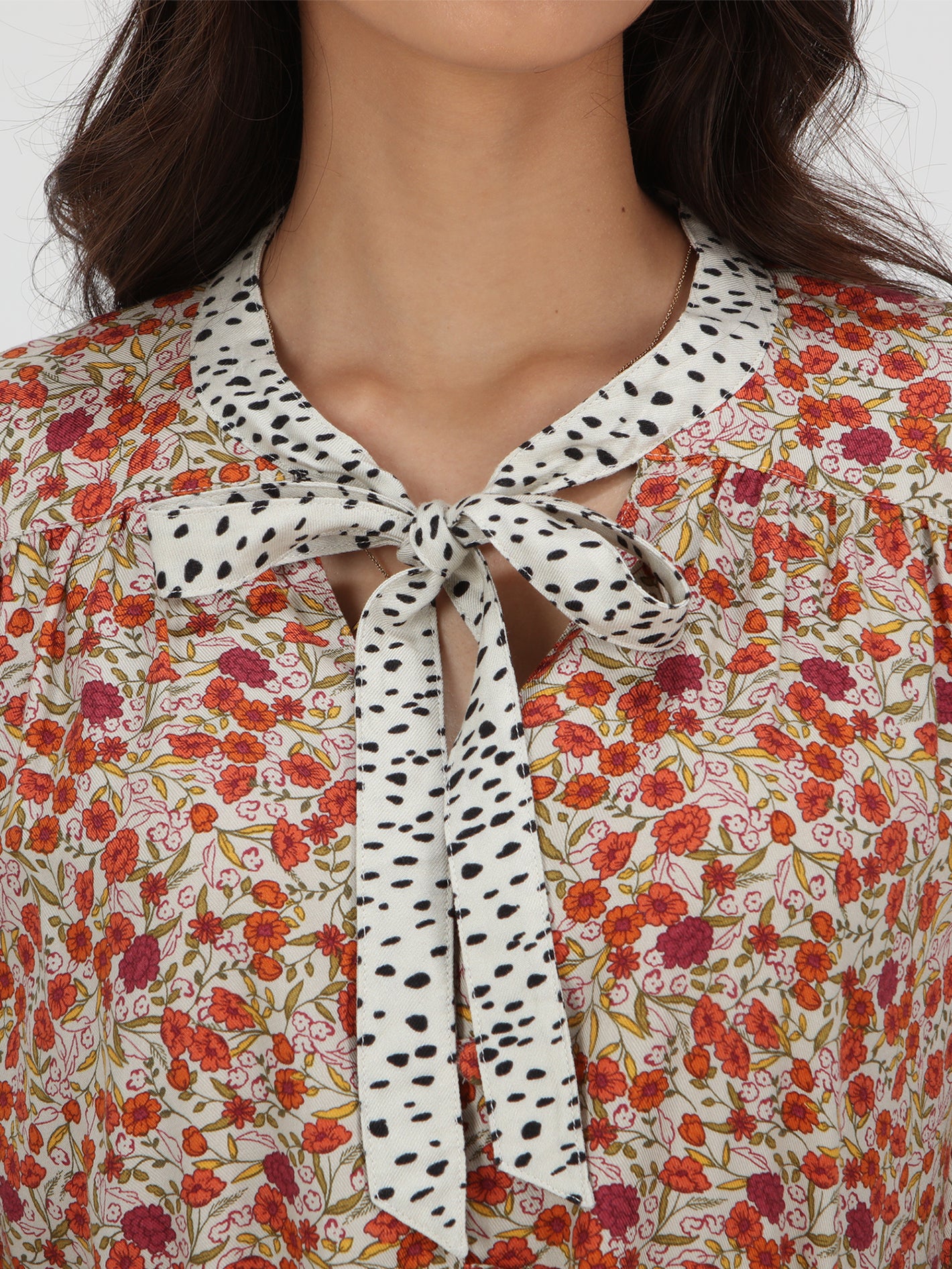 In Tiers Long Sleeve Top - Multi