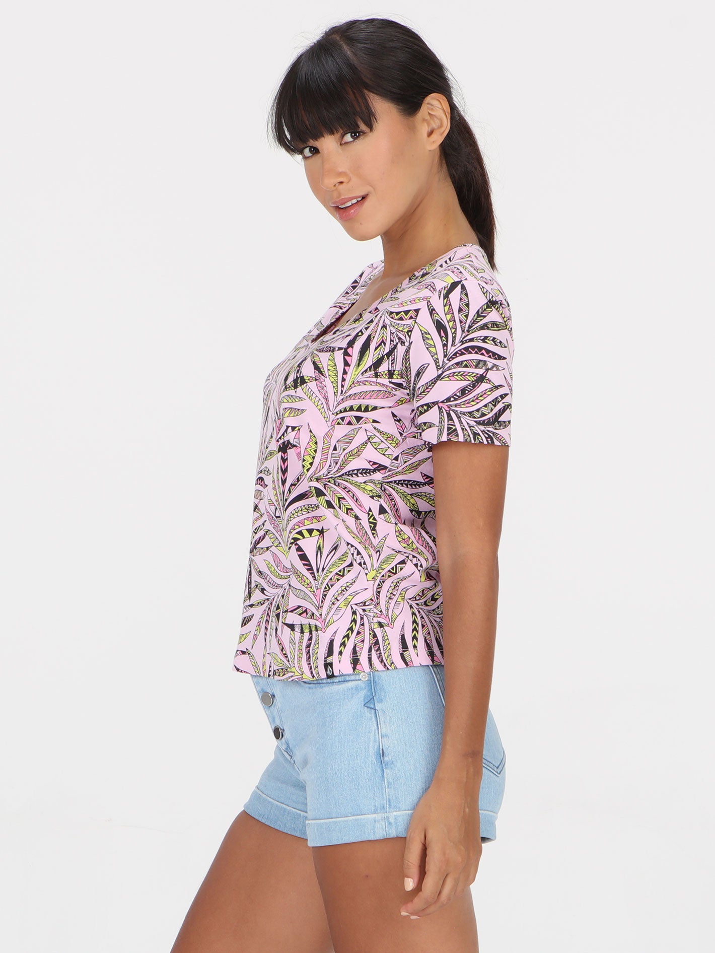 Flower Shower Top - Petal Pink