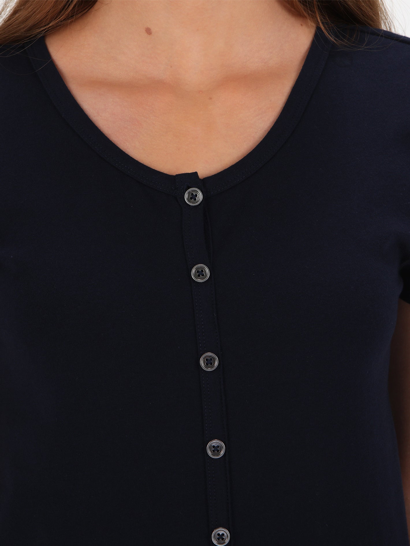 Lil Stone Short Sleeve Top - Navy