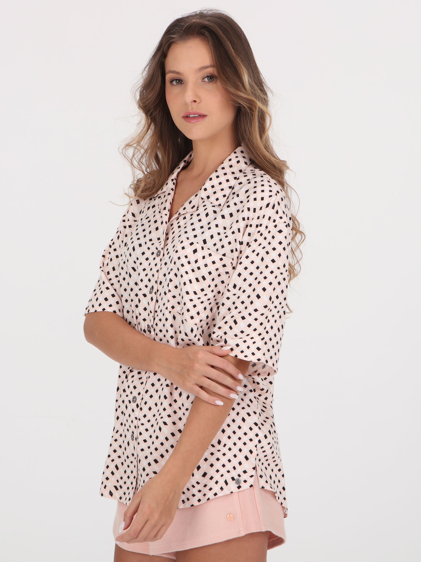 Volcom Volcay Day Shirt - Hazey Pink