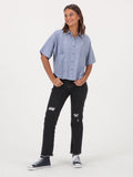 Fo Yoself Shirt - Washed Blue