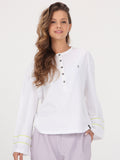 Volcom Saggybaggy Long Sleeve Top - White