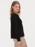 Lil Star Long Sleeve Top - Black