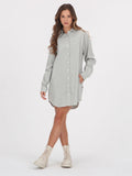 Volcom Beckett Oxford Dress - Seagrass Green