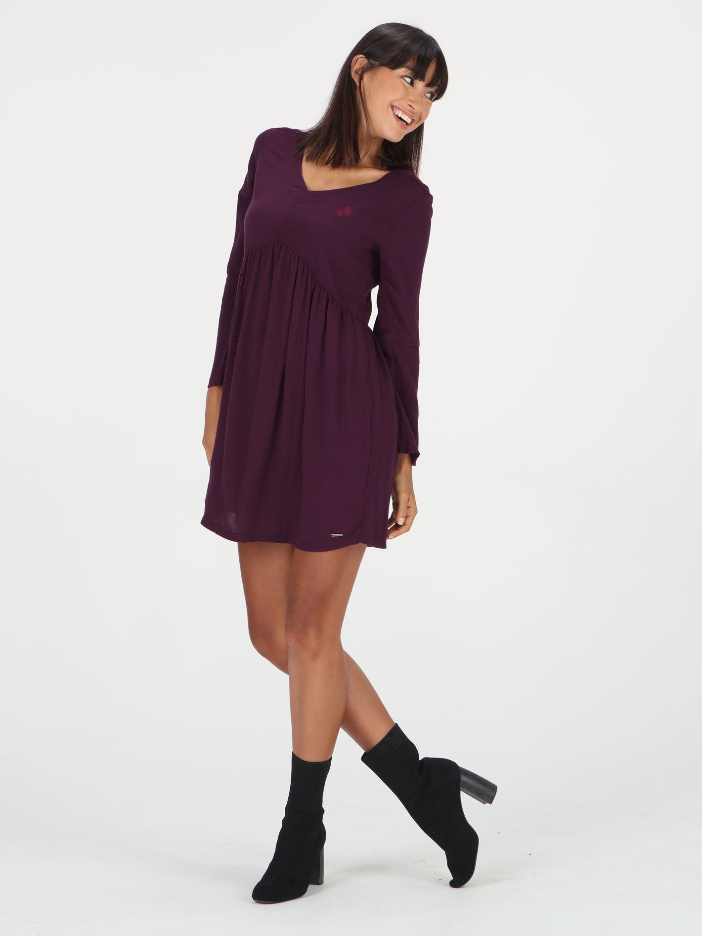 Honest Dress - Eggplant