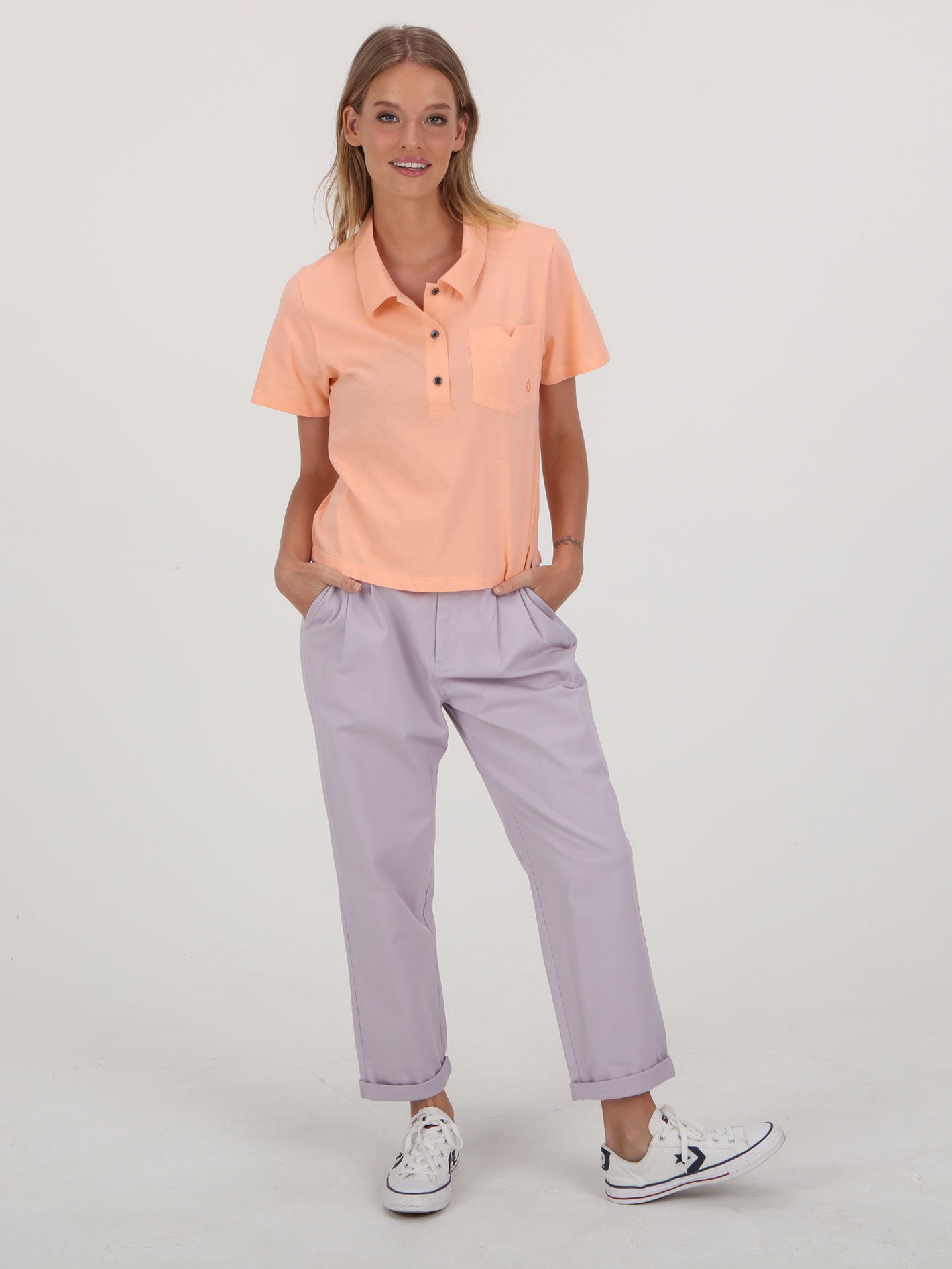 Volcom On Dooty Shirt - Peach Bud