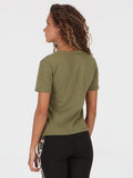 Solid V Tee - Martini Olive