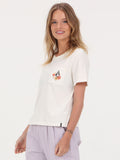 Volcom Pocket Dial Tee Top - Cream