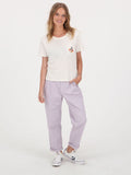 Volcom Pocket Dial Tee Top - Cream