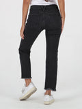 Stoned Straight Fit Jeans - Black
