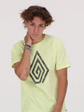 Spiral Stone Tee - Shadow Lime