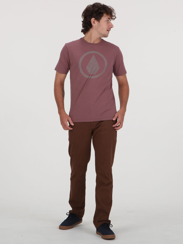 Volcom Griffith Tee - Bordeaux Brown