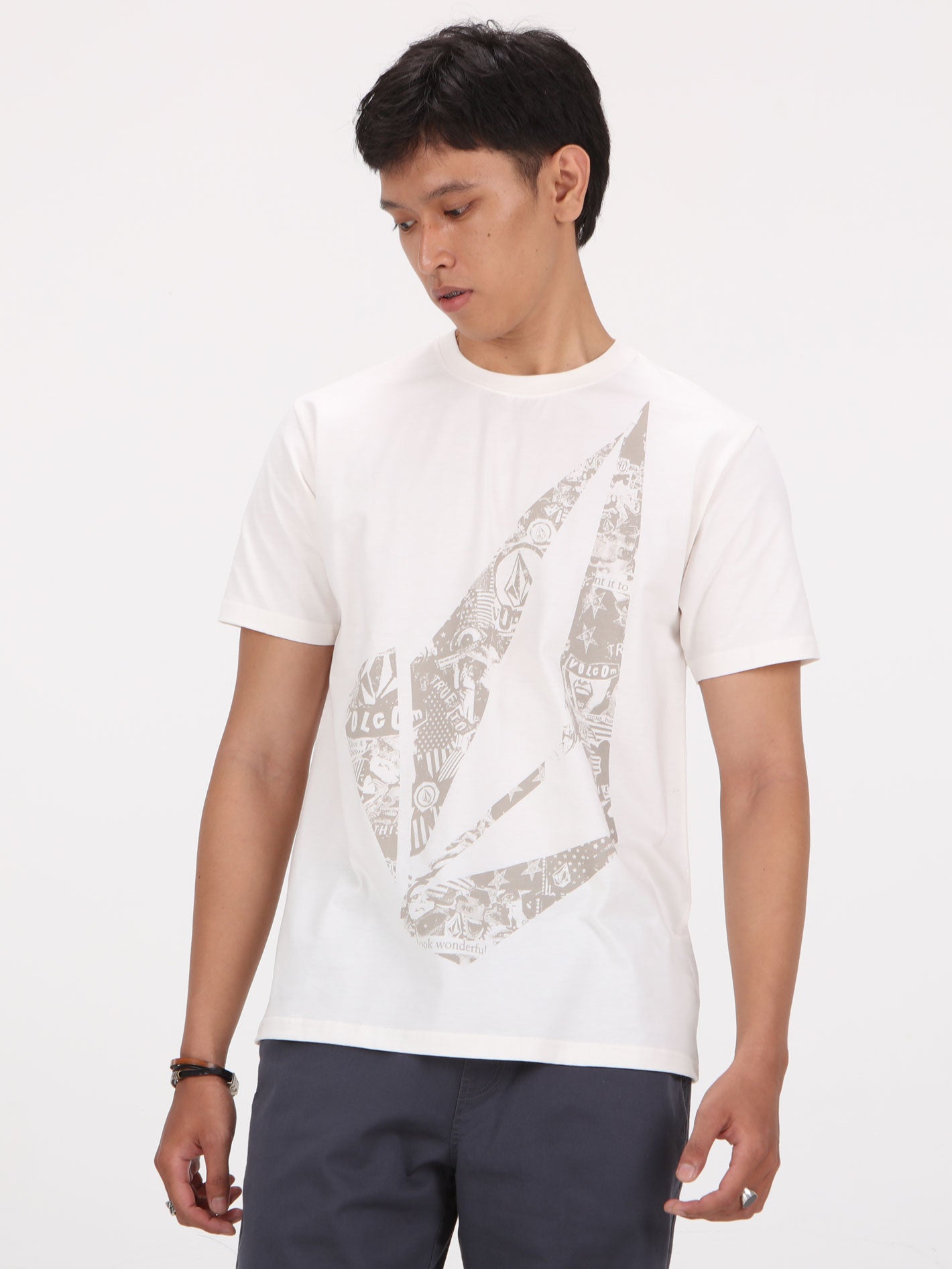 Volcom Biggy Stone Tee - Off White