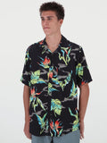 Birds Of Raredise Short Sleeve Shirt - Black