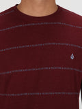 Wordstripe Tee - Port Heather