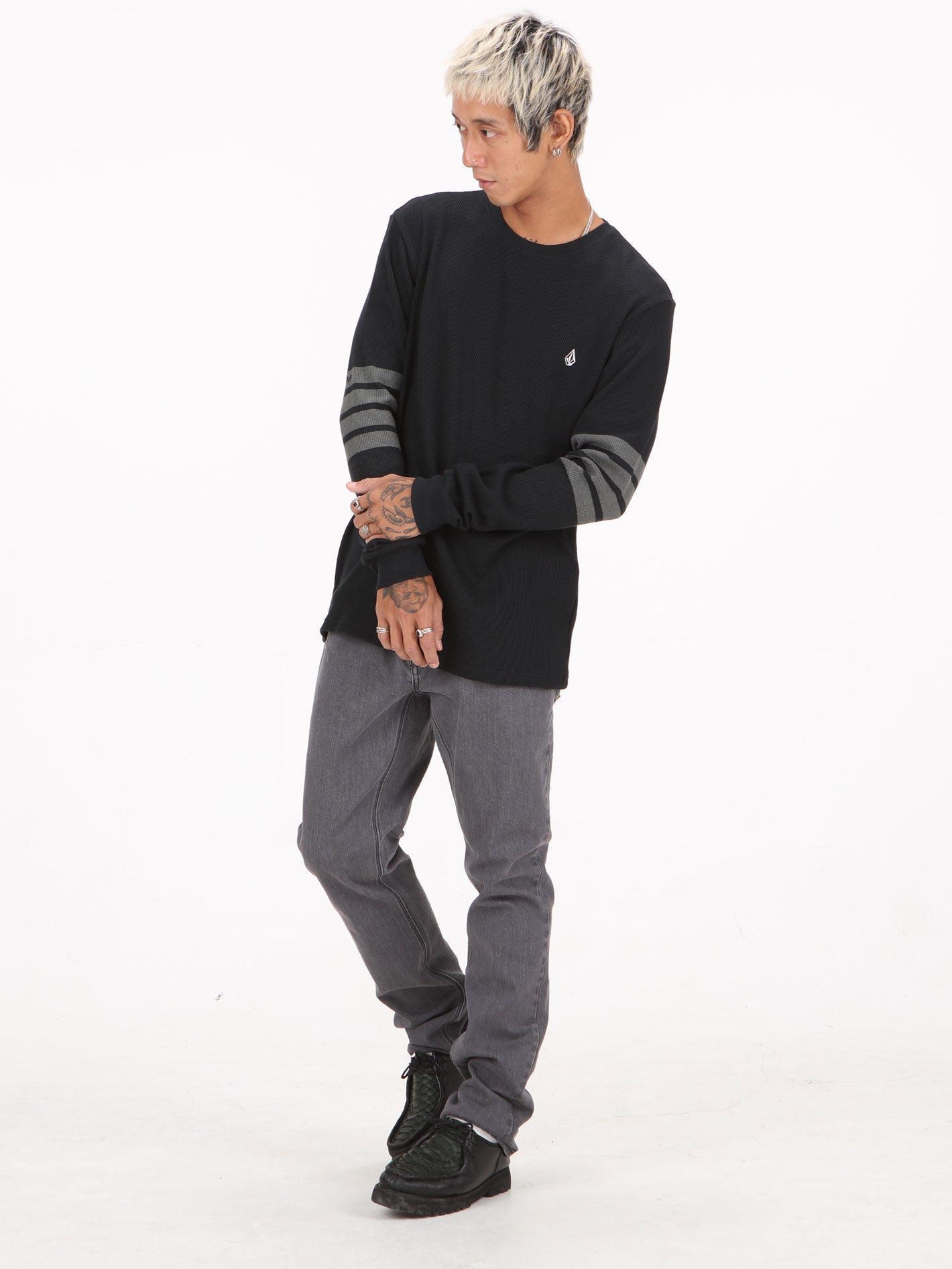 Volcom Larson Thermal Long Sleeve Top - Black