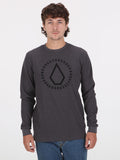 Volcom Frazier Thermal Long Sleeve Top - Charcoal Heather