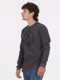 Volcom Frazier Thermal Long Sleeve Top - Charcoal Heather
