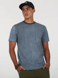 Grunge Pocket Tee - Ashley Blue