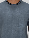 Grunge Pocket Tee - Ashley Blue