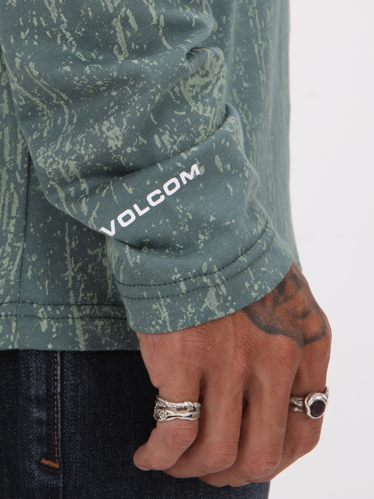 Volcom Rainy Day Long Sleeve Top - Fir Green