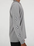 Iconic Stone Long Sleeve Top - Heather Grey