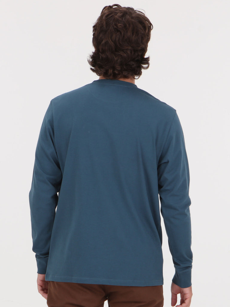 Volcom Dosland Long Sleeve Top - Cruzer Blue