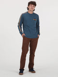 Volcom Dosland Long Sleeve Top - Cruzer Blue