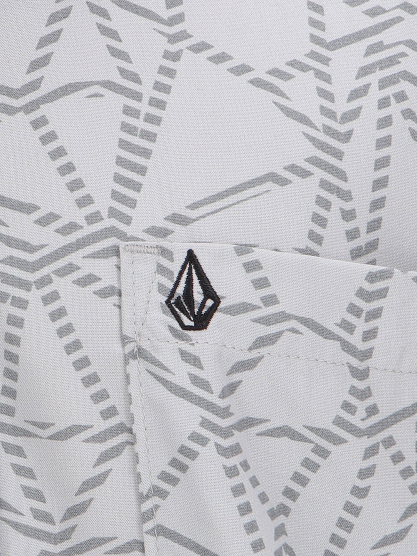 Volcom Ernie Short Sleeve Shirt - Light Grey