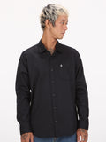Everett Solid Long Sleeve Shirt - Black