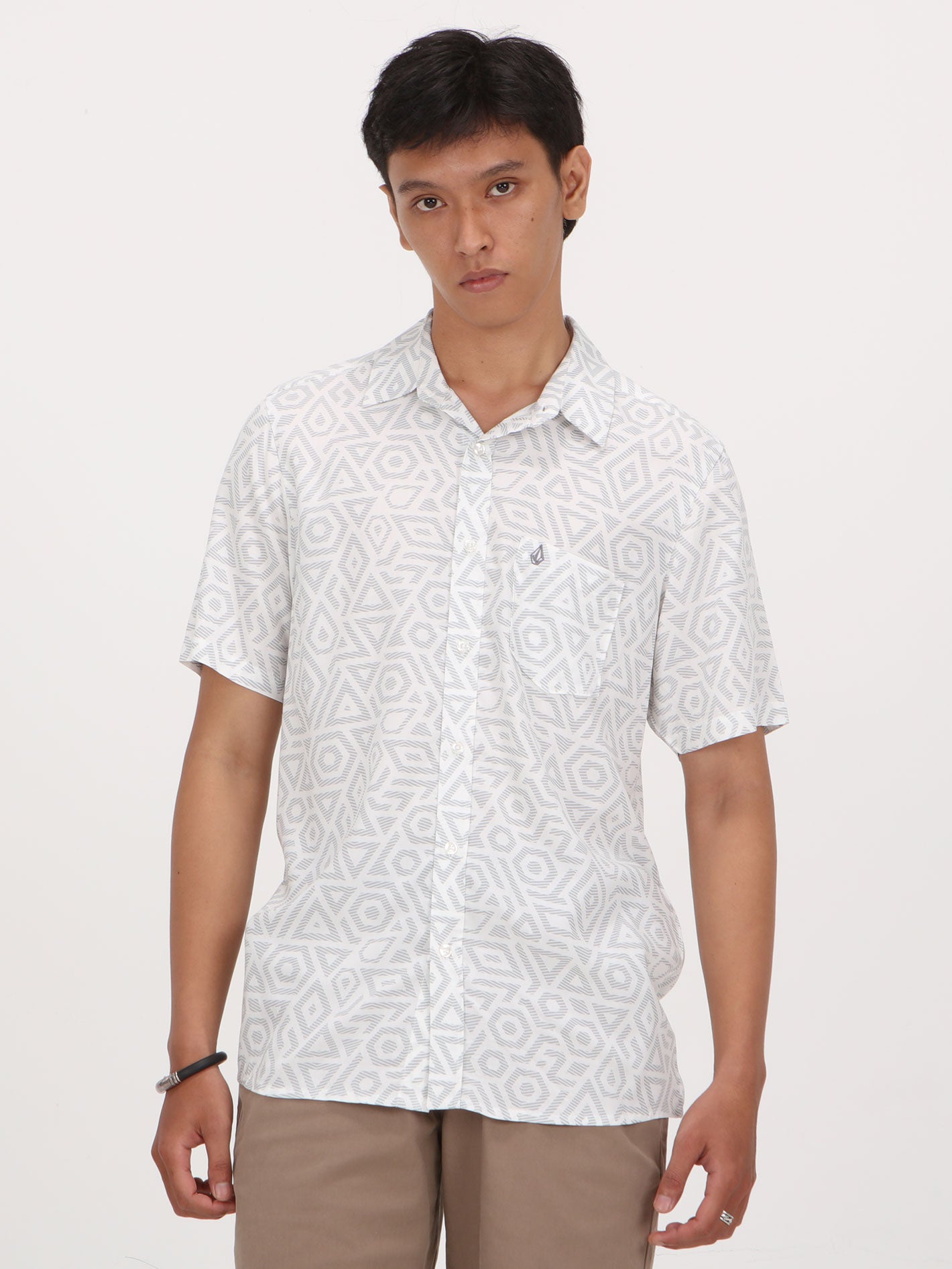 Volcom Braun Short Sleeve Shirt - White