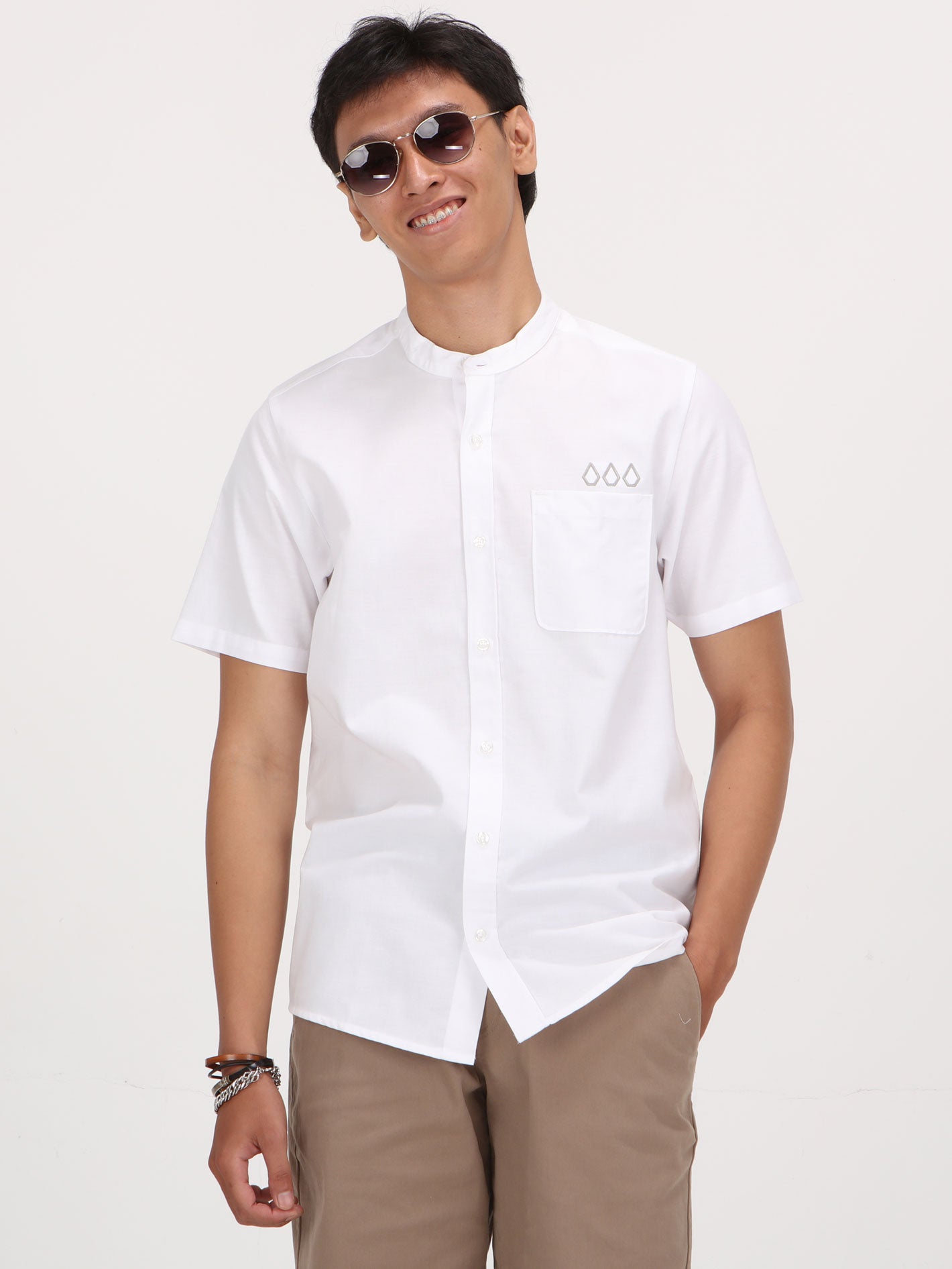 Volcom Rein Short Sleeve Shirt - White