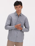 Volcom Beckett Oxford Long Sleeve Shirt - Dark Slate