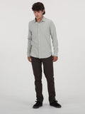 Volcom Beckett Oxford Long Sleeve Shirt - Seagrass Green