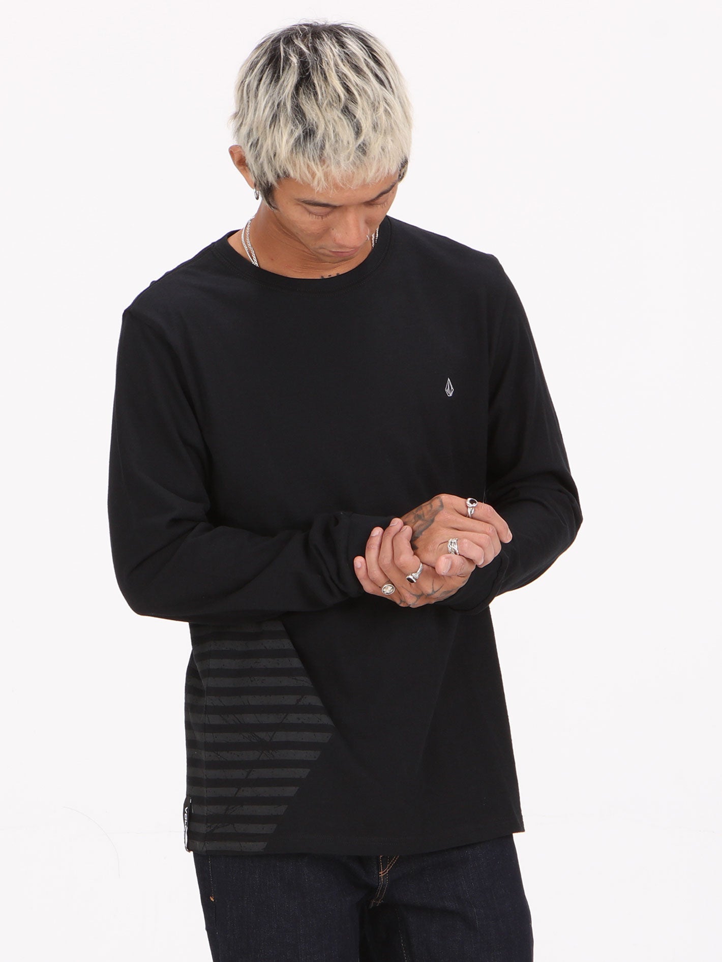 Volcom Salton Long Sleeve Top - Black