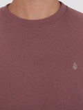 Volcom Single Stone Hoodie - Bordeaux Brown